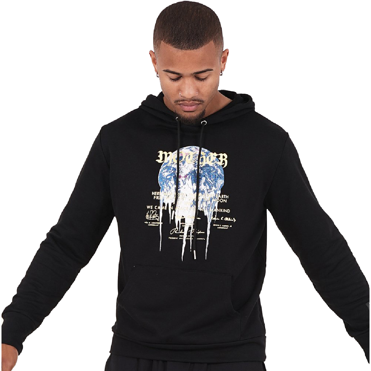 SIXTH JUNE MOTHER EARTH HOODIE BLACK