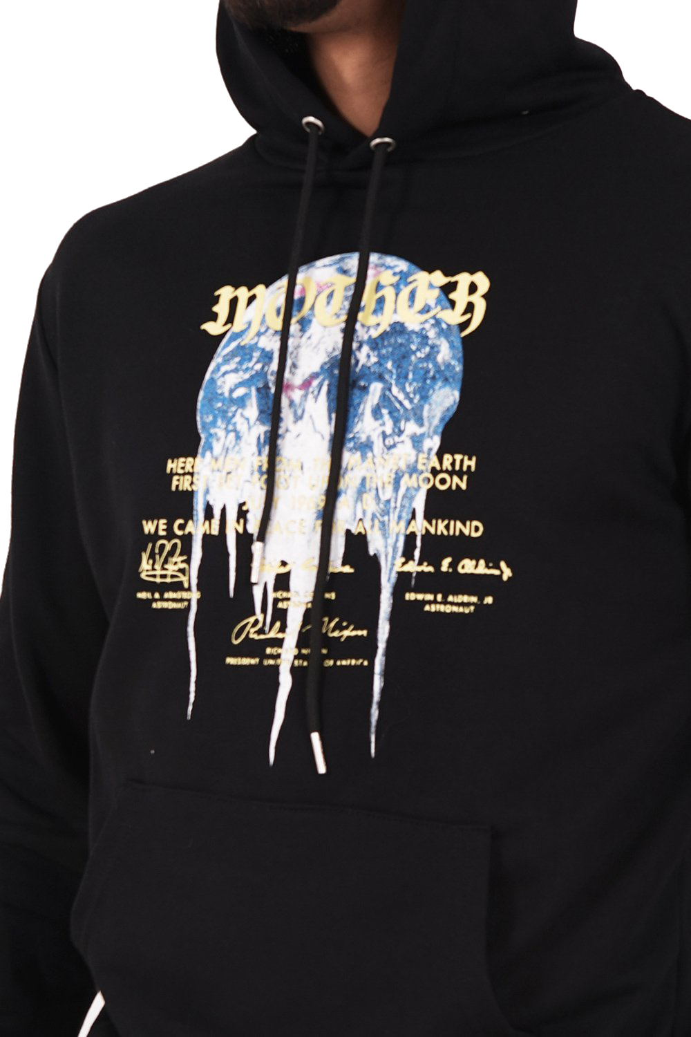 SIXTH JUNE MOTHER EARTH HOODIE BLACK