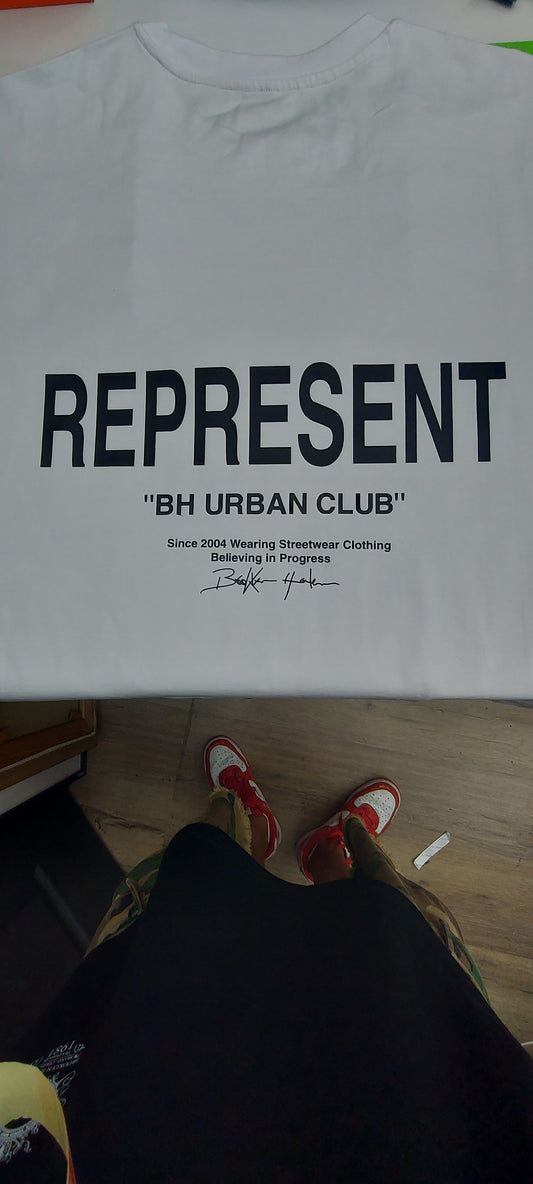 CAMISETA BROOKLYN HARLEM REPRESENT BLANCO