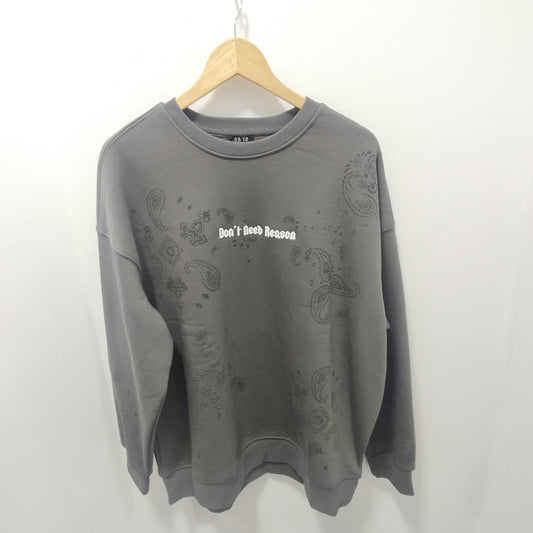 2512 DONT NEED REASON SWEATSHIRT GRIS