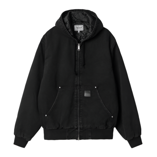 CARHARTT WIP OG ACTIVE RIVET ORGANIC MAITLAND NEGRO STONE WASHED