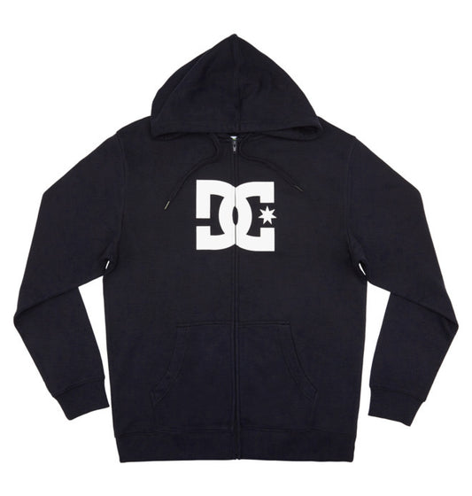 DC STAR ZH HOODIE ZIP NEGRO