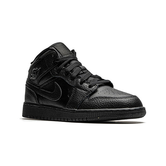 AIR JORDAN 1 MID BLACK GS 554725-091