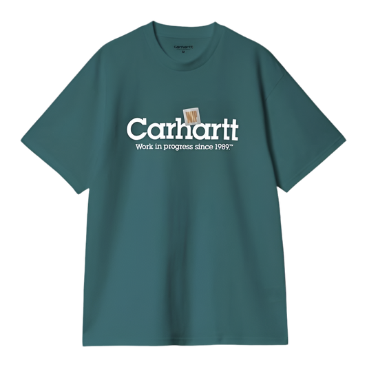 CARHARTT WIP Label Script T-Shirt Verde