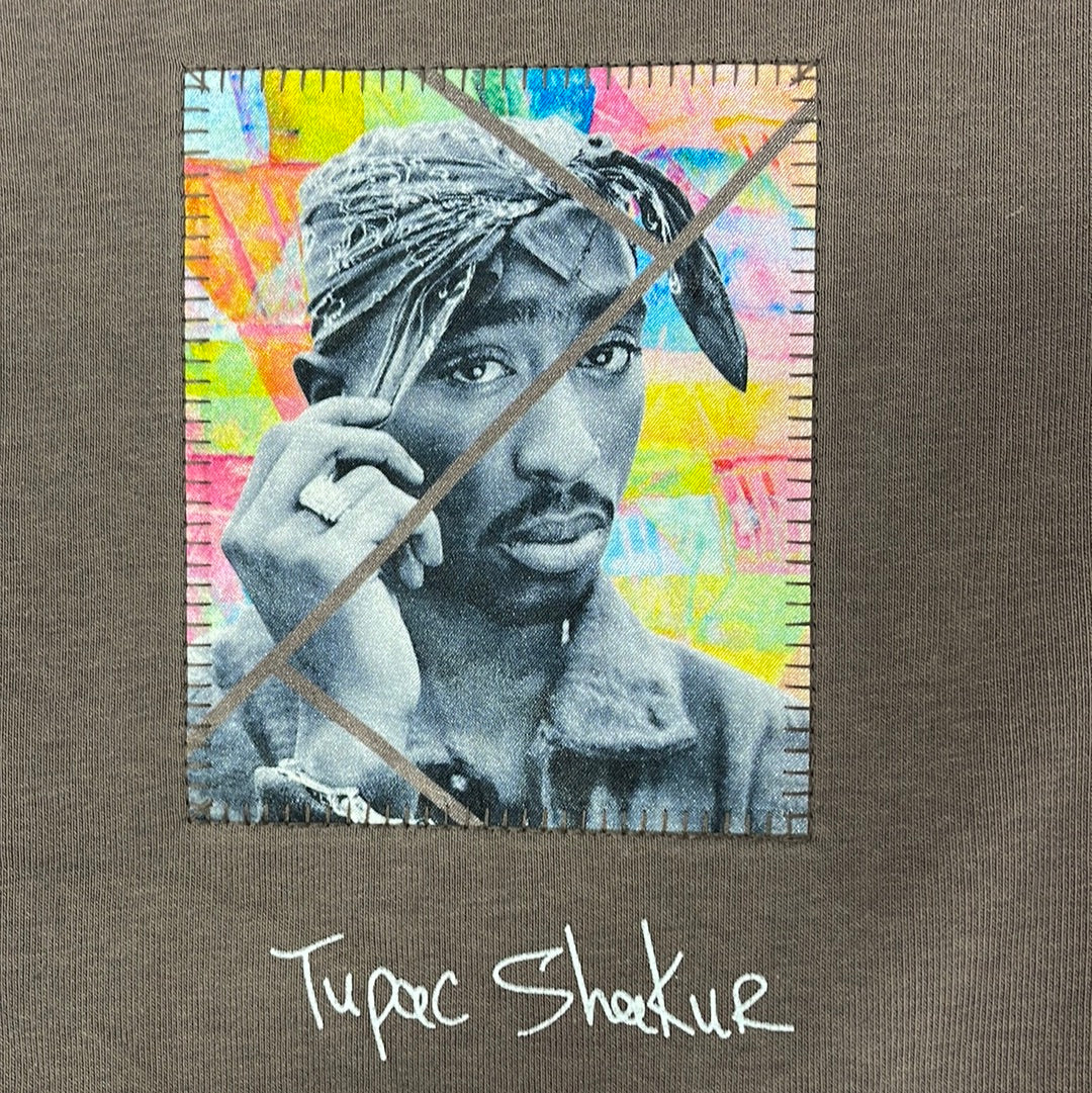 SAW TUPAC SHAKUR SWEAT MARRÓN