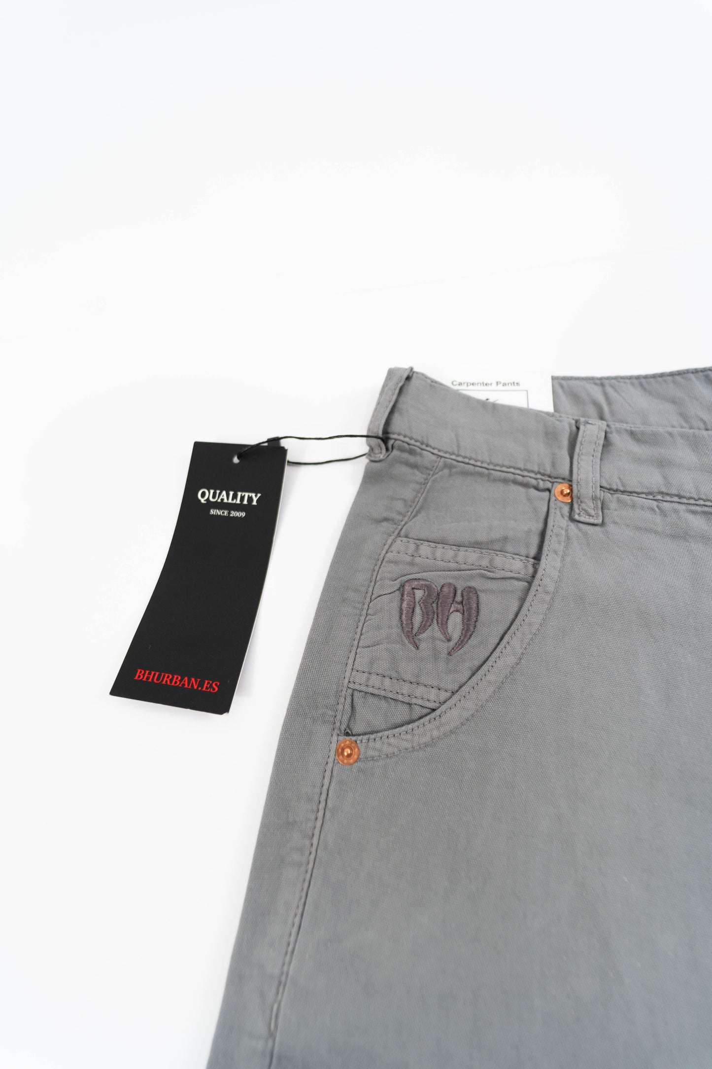 BROOKLYN HARLEM BH 90s Big Boy skater pants Rhino grey