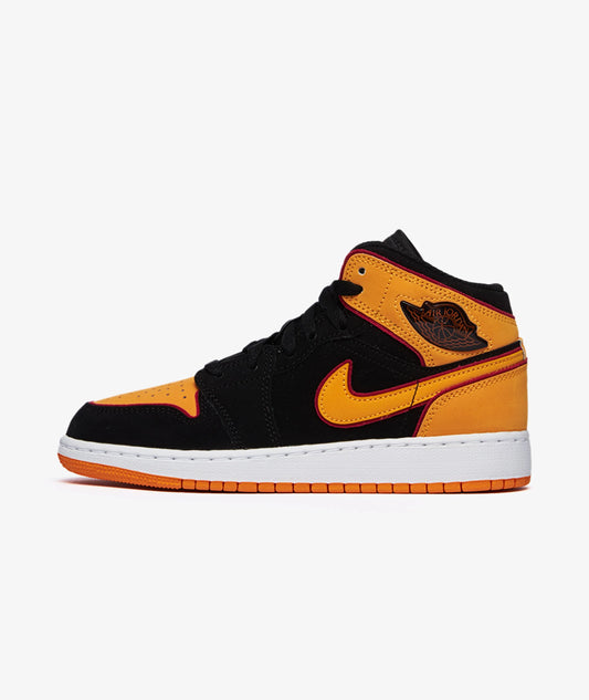 AIR JORDAN 1 MID SE BLACK VIVID NARANJA GS FJ4924-008