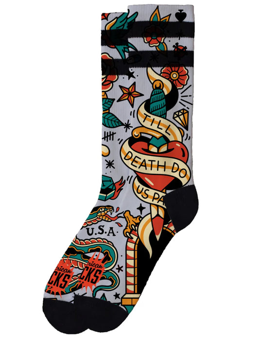 AMERICAN SOCKS “TILL DEATH DO US APART” MID HIGH