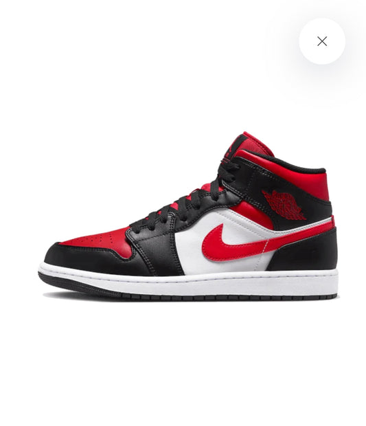 AIR JORDAN 1 MID ALTERNATE BRED TOE