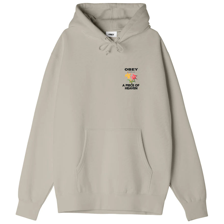 OBEY A PIECE OF HEAVEN HOODIE SILVER GREY