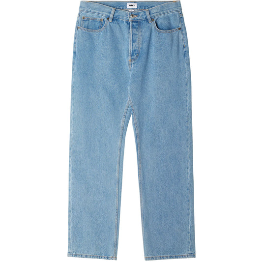 OBEY HARDWORKING DENIM PANTS LIGHT INDIGO BLUE