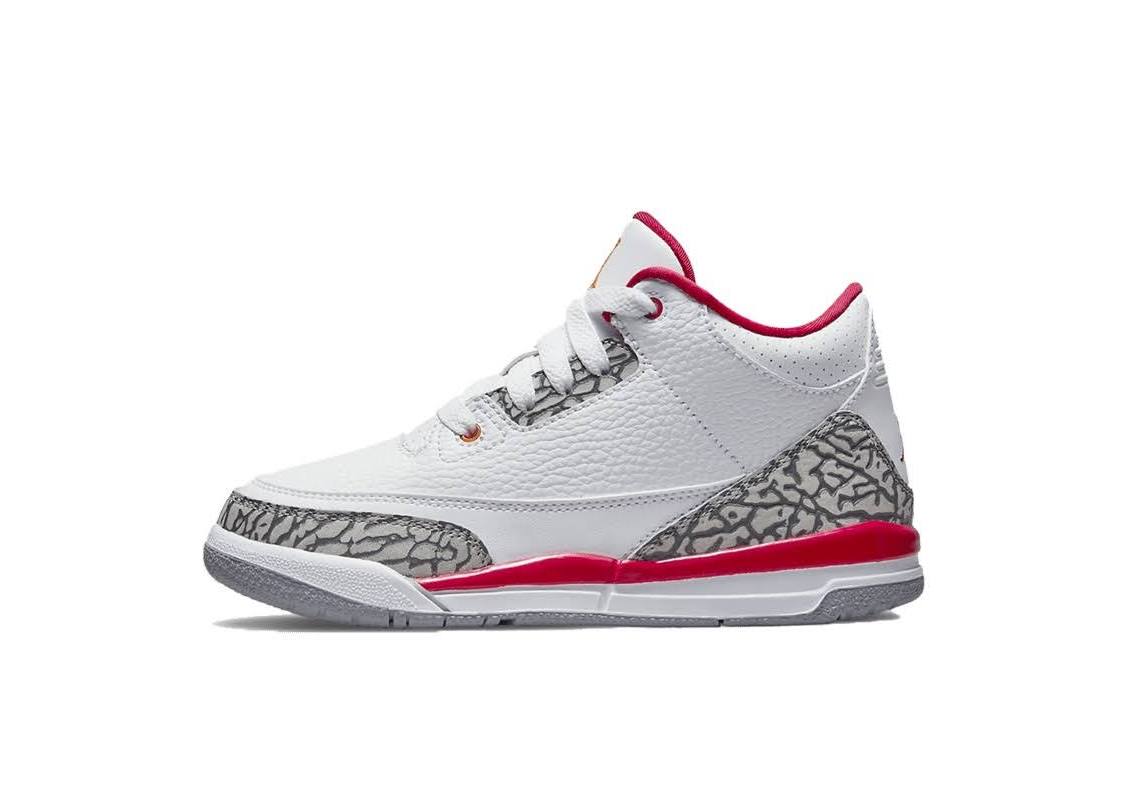 NIKE JORDAN 3 RETRO Fire Red (PS)