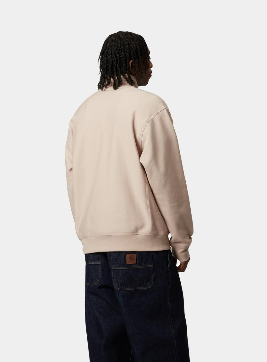 CARHARTT WIP HALF ZIP AMERICAN SCRIPT (Fleur de del )