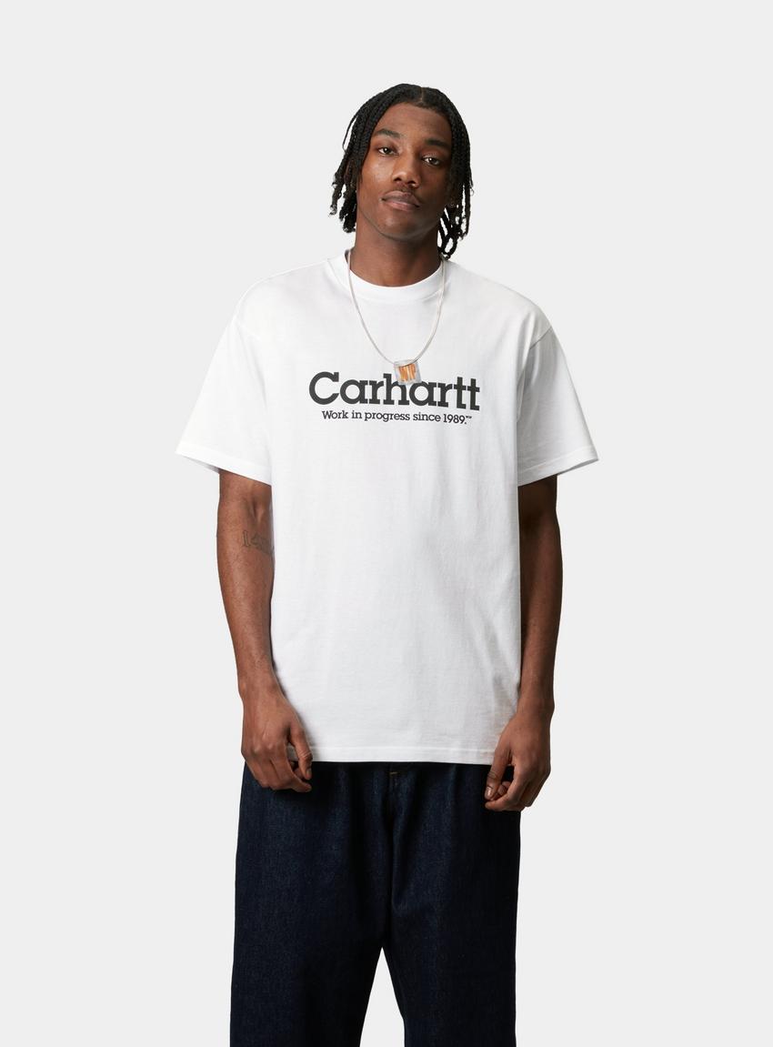 CARHARTT WIP Label Script T-Shirt Blanco