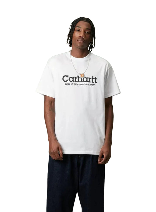 CARHARTT WIP Label Script T-Shirt Blanco