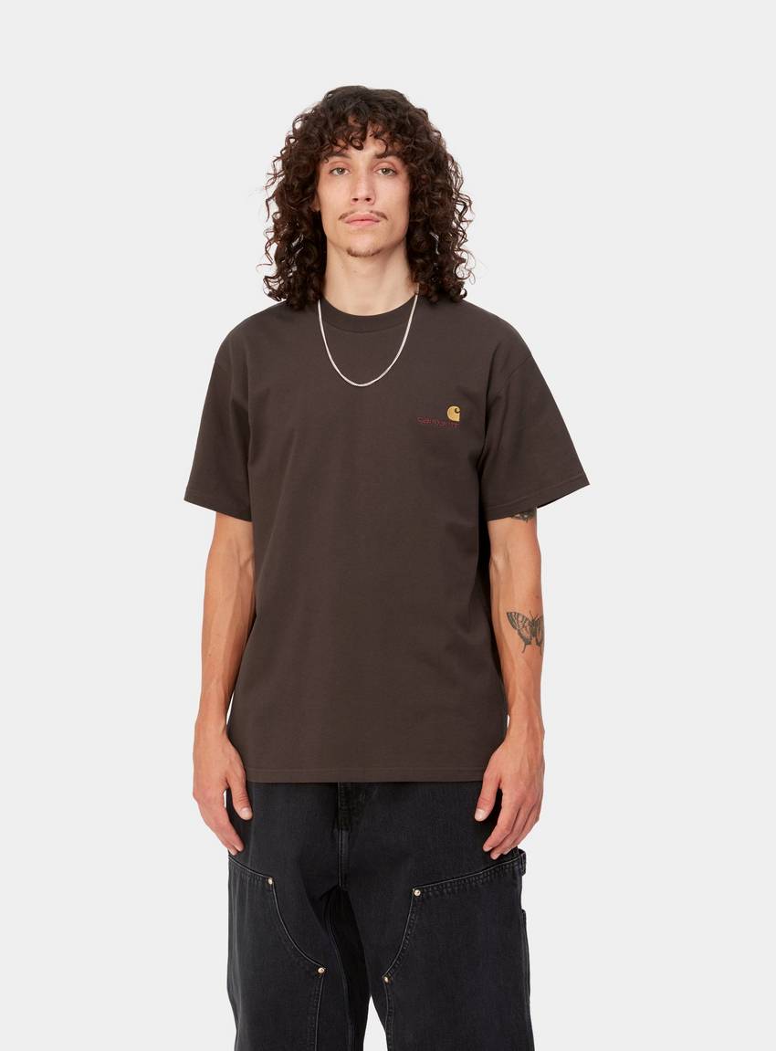 CARHARTT WIP AMERICAN SCRIPT TOBACCO MARRÓN