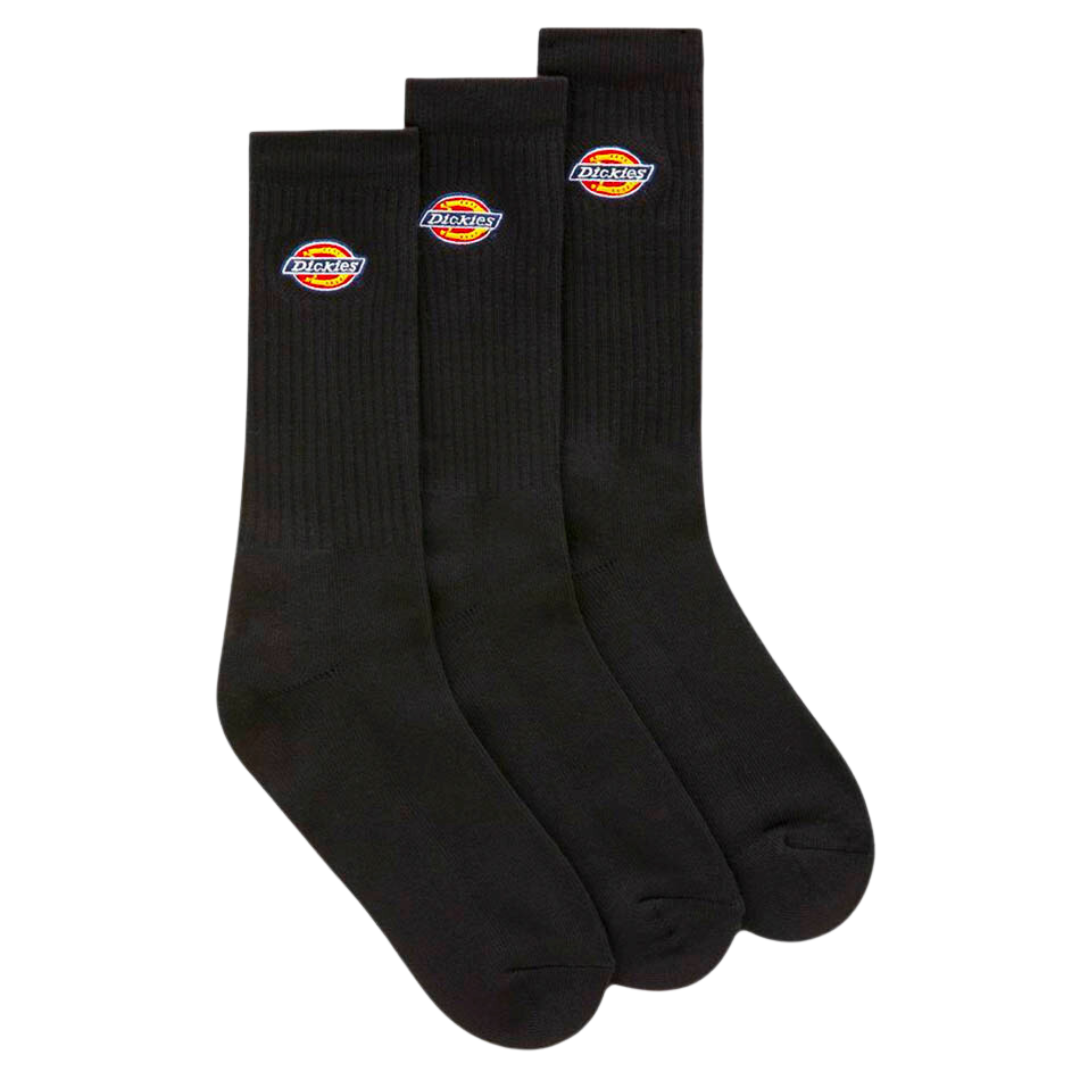 DICKIES VALLEY GROVE BLACK SOCKS PACK 3