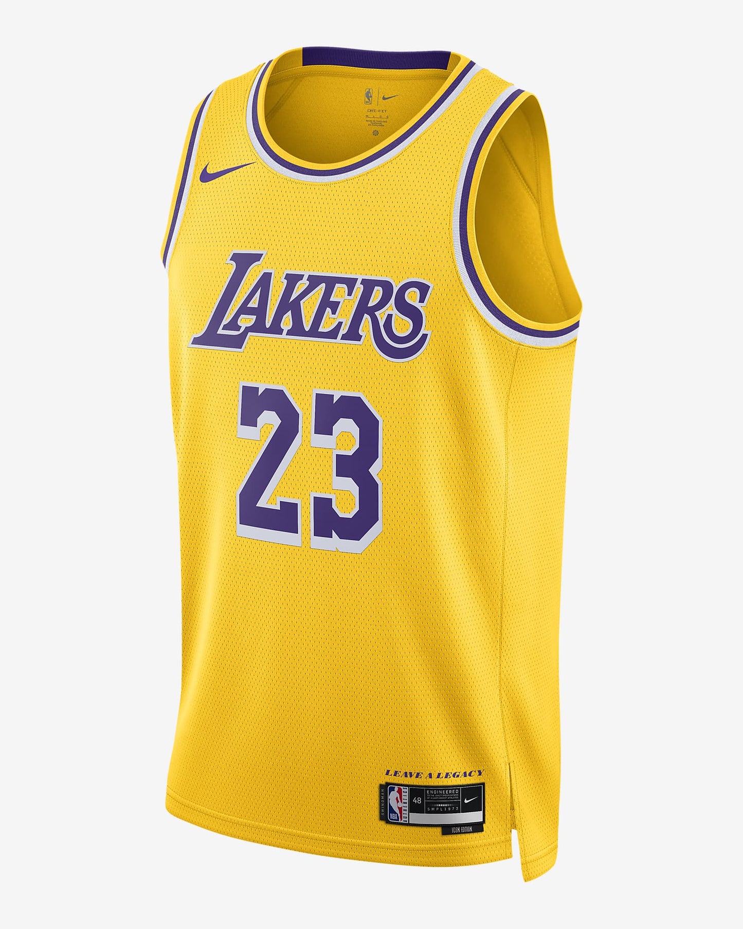 NIKE NBA LOS ANGELES LAKERS ICON EDITION 2022 23 DRI-FIT SWINGMAN