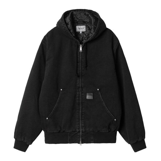 CARHARTT WIP OG ACTIVE RIVET ORGANIC MAITLAND NEGRO STONE WASHED