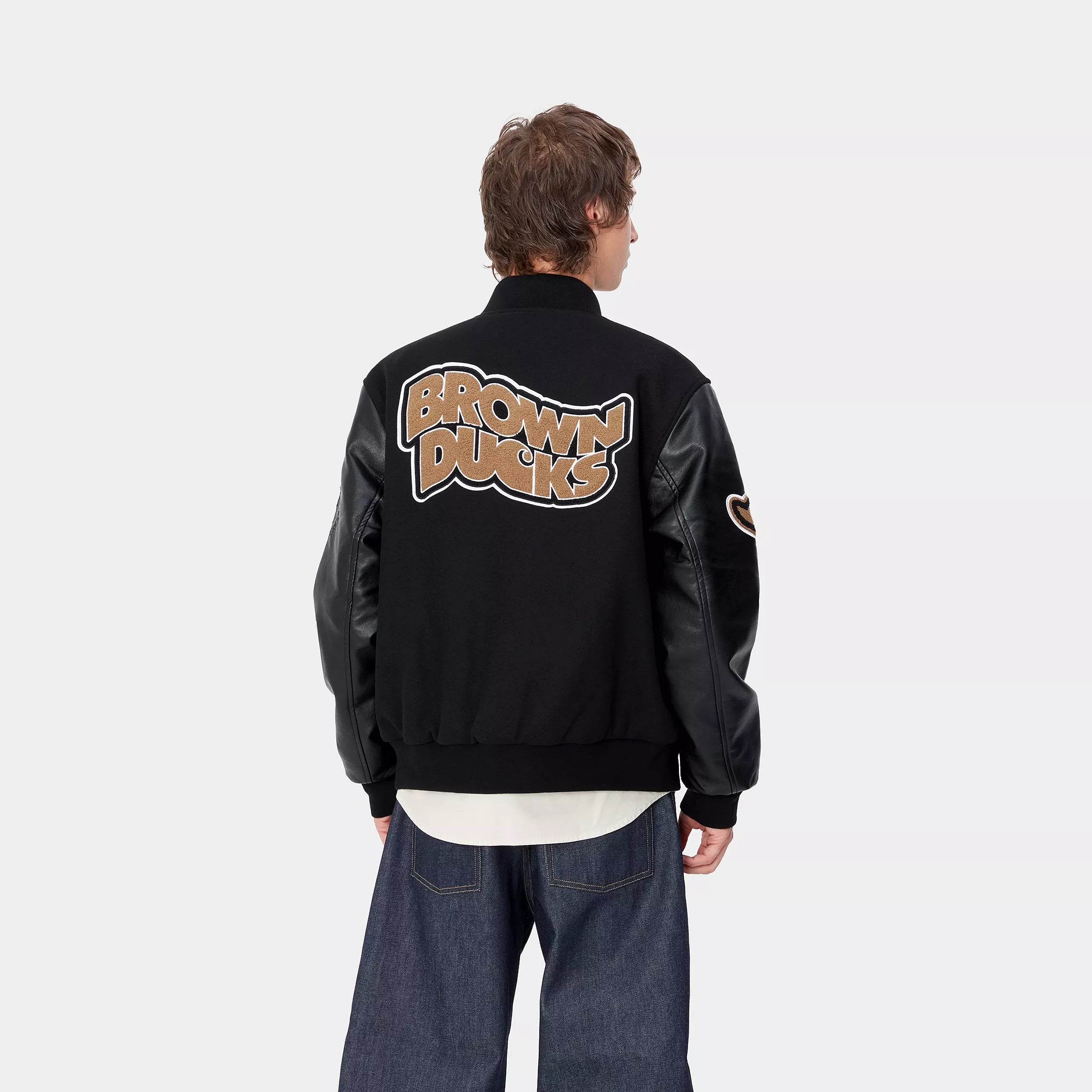 CARHARTT WIP BROWN DUCK CHAQUETA BOMBER NEGRO