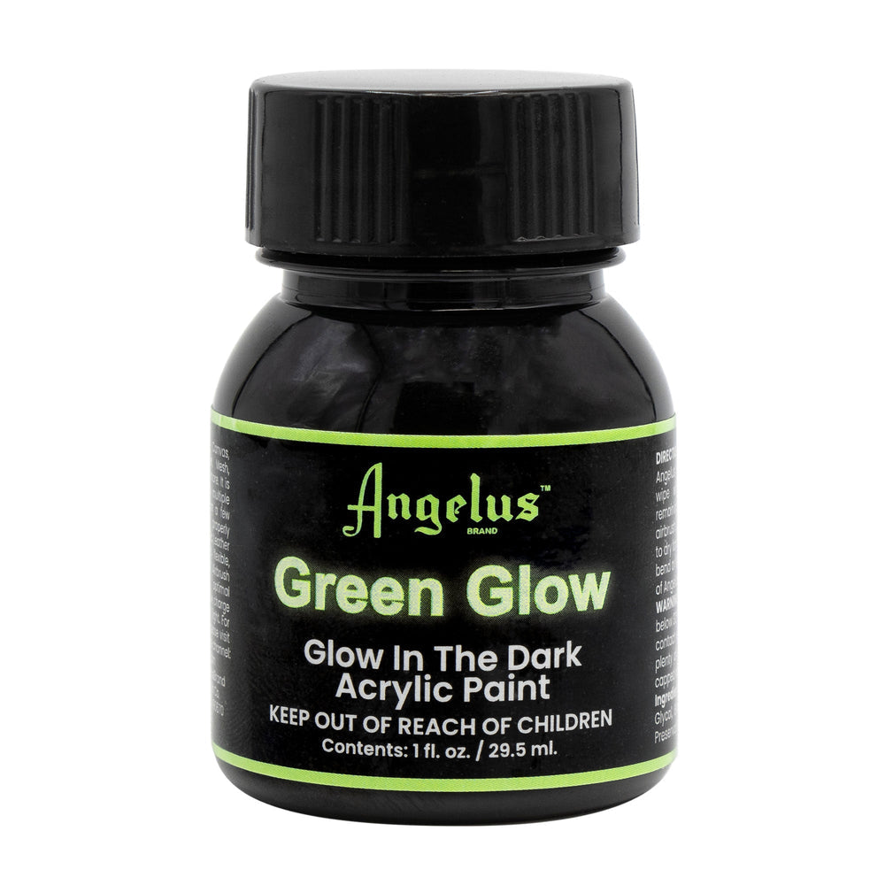 ANGELUS PINTURA PARA CUERO GREEN GLOW IN THE DARK - BRILLA EN LA OSCURIDAD