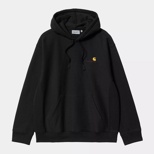 CARHARTT WIP HOODED AMERICAN SCRIPT NEGRO