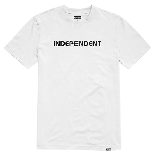 ETNIES X INDEPENDENT WHITE S/S LOGO