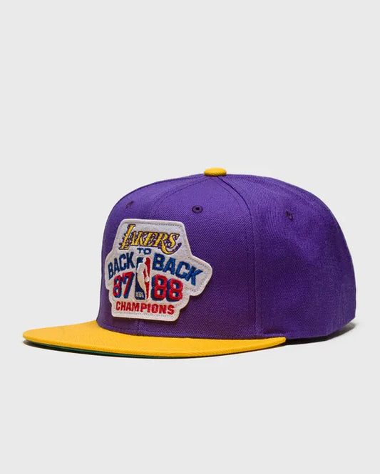 MITCHELL AND NESS NBA LAKERS B2B SNAPBACK HWC