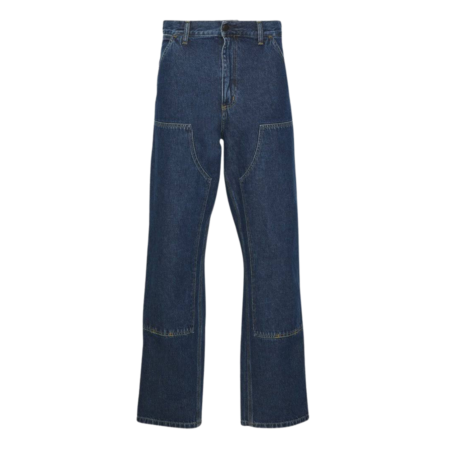 CARHARTT WIP DOUBLE KNEE DENIM BLUE PANTS