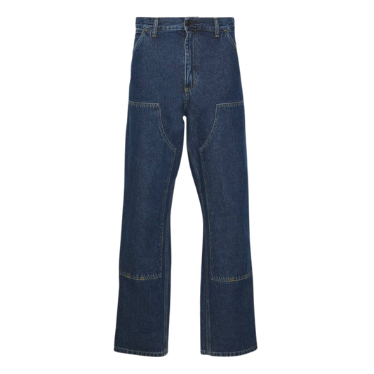 CARHARTT WIP DOUBLE KNEE DENIM BLUE PANTS