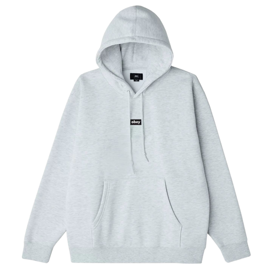 OBEY BLACK BAR BOX FIT PREMIUM HOOD GRIS