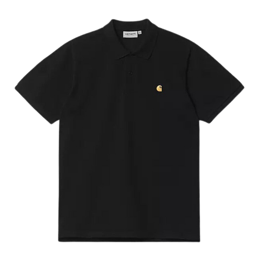 CARHARTT WIP CHASE PIQUE POLO NEGRO