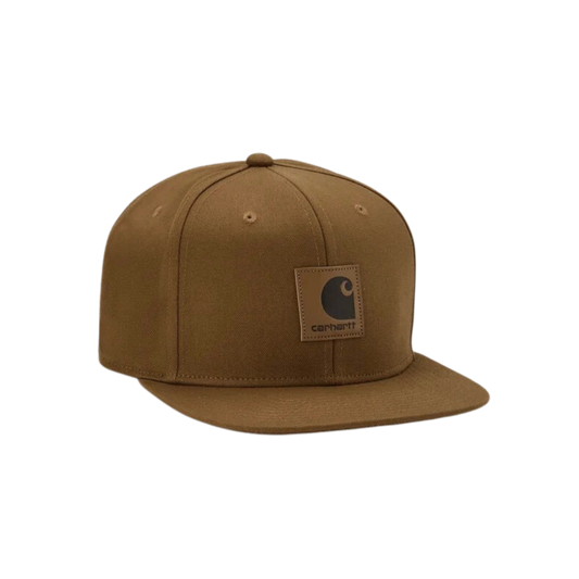 CARHARTT WIP LOGO CAP HAMILTON BROWN