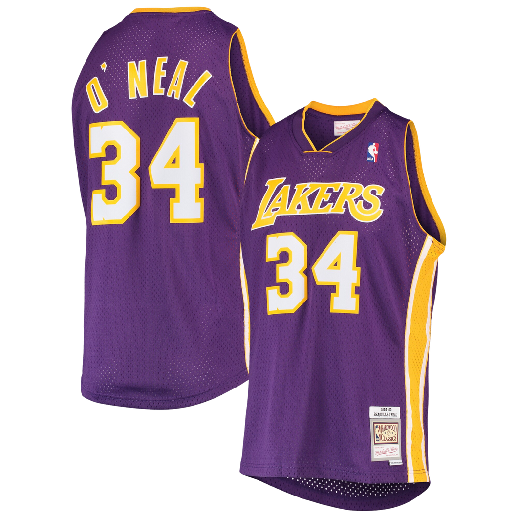 MITCHELL & NESS ROAD SWINGMAN JERSEY SHAQUILLE O'NEAL 1999-00 L.A LAKERS