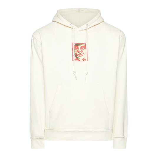 OBEY DOUBLE FACE HOODIE BEIGE CREAM