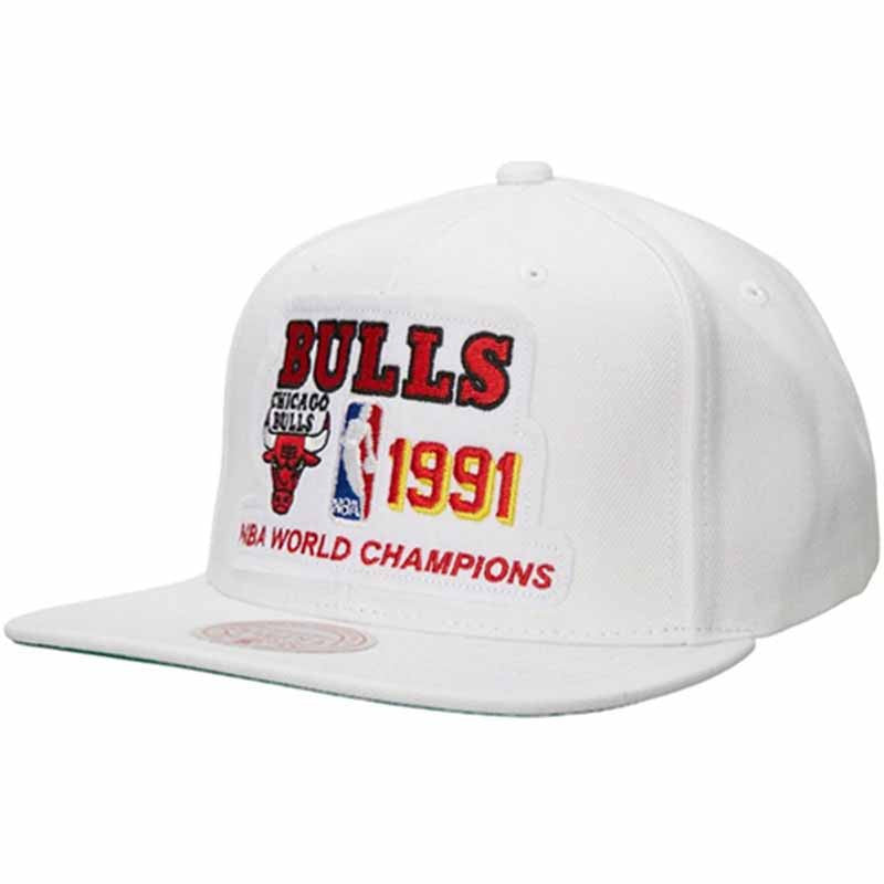 MITCHELL AND NESS NBA 91 BULLS CHAMPS SNAPBACK