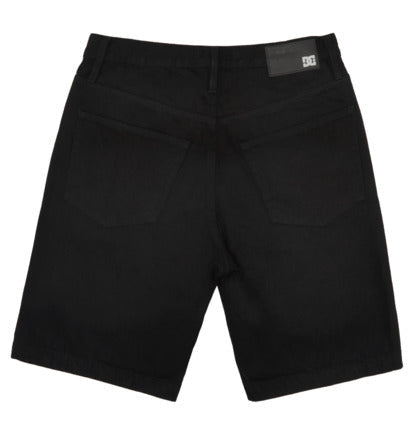 DCSHOESCO WORKER BAGGY DENIM SHORT BLACK