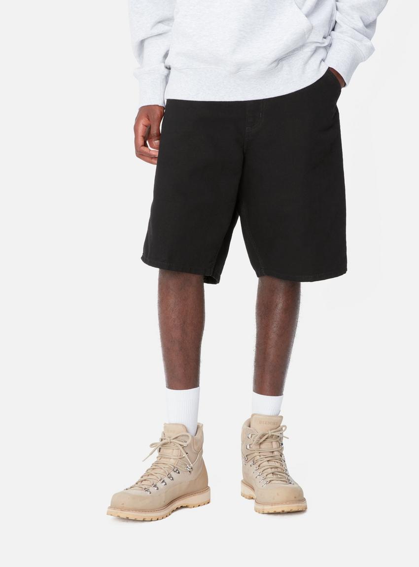 Carhartt wip Single Knee Short        Black Rinsed