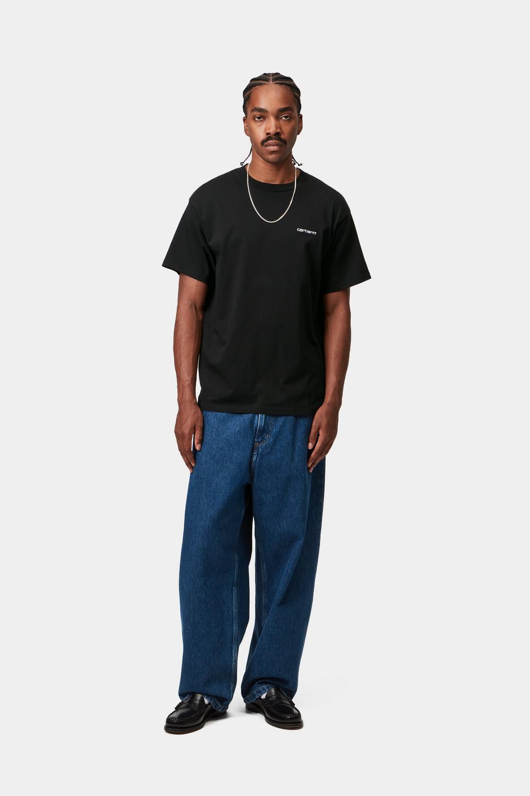 S/S Script Embroidery T-Shi
