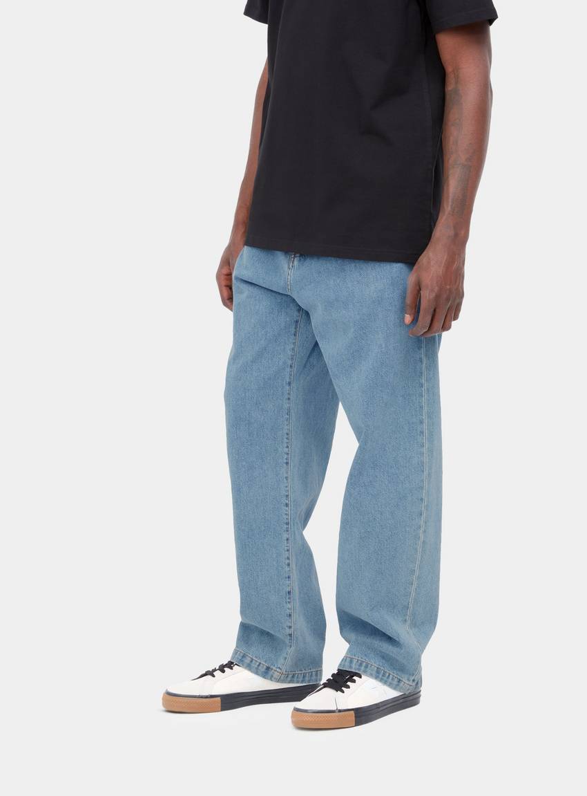 CARHARTT WIP LANDON PANT Blue heavy stone wash