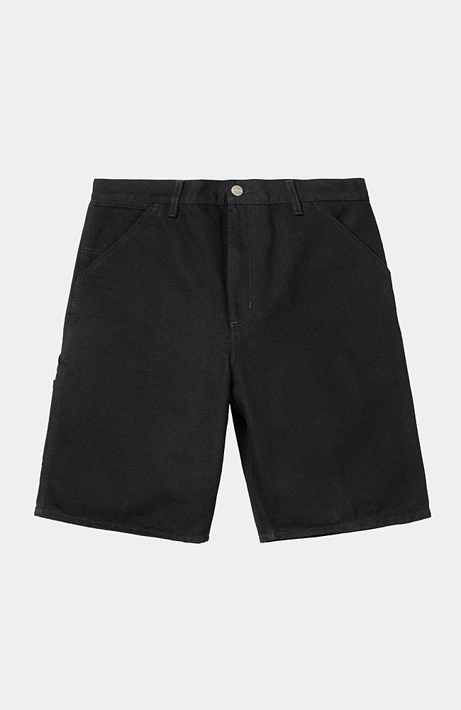 Carhartt wip Single Knee Short        Black Rinsed