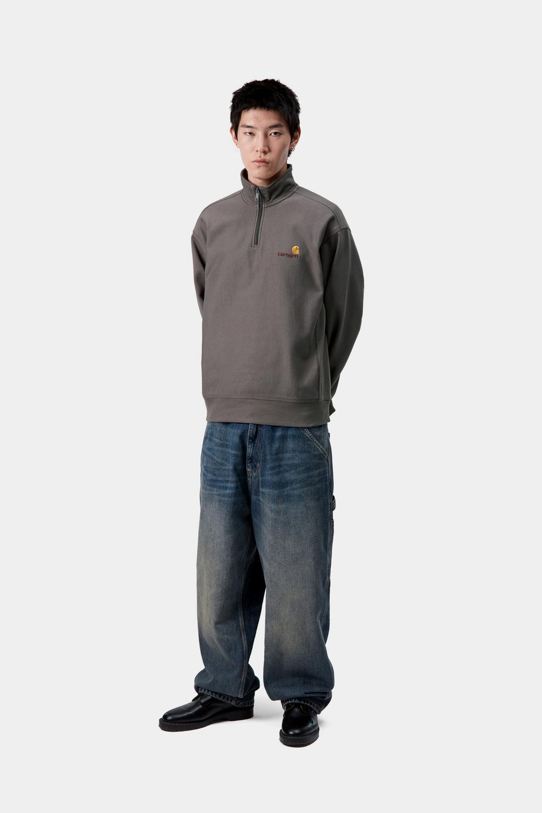 Half Zip American Script Sweatshirt