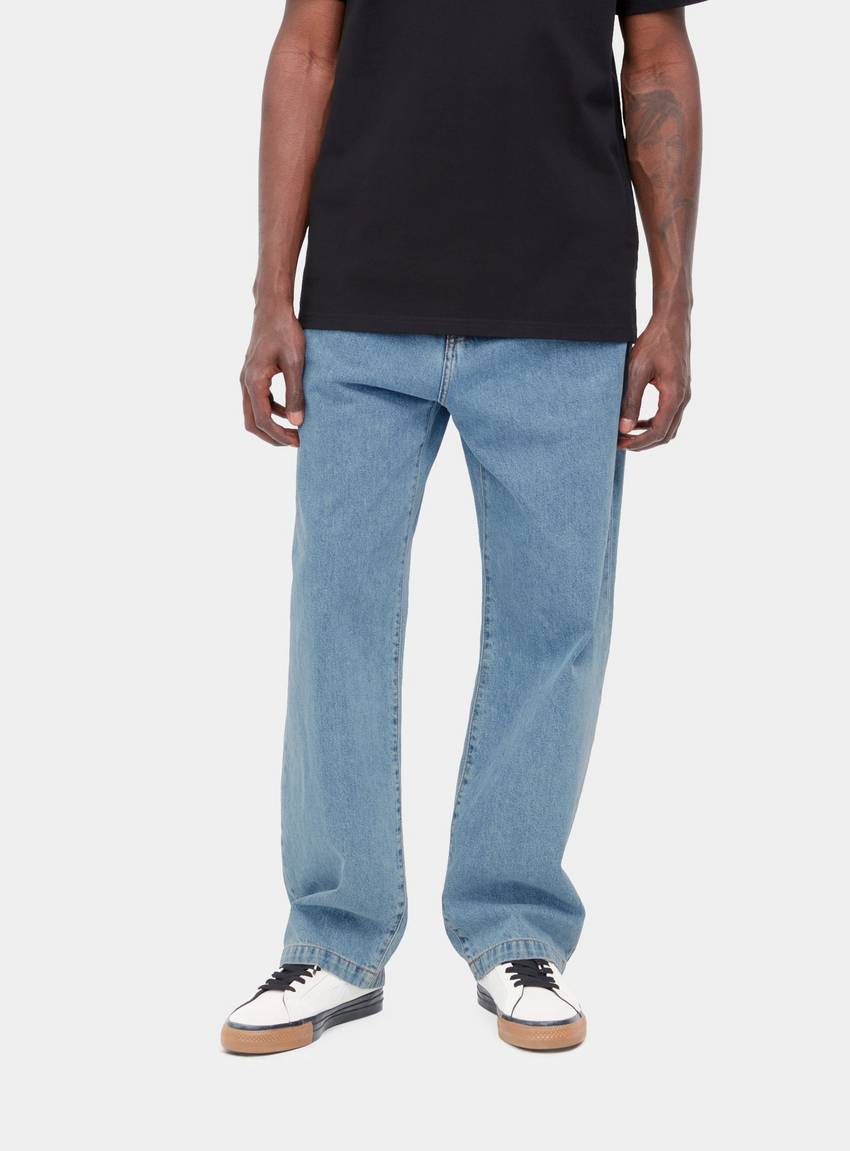 CARHARTT WIP LANDON PANT Blue heavy stone wash