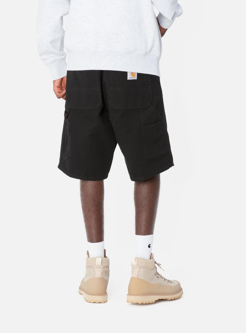 Carhartt wip Single Knee Short        Black Rinsed