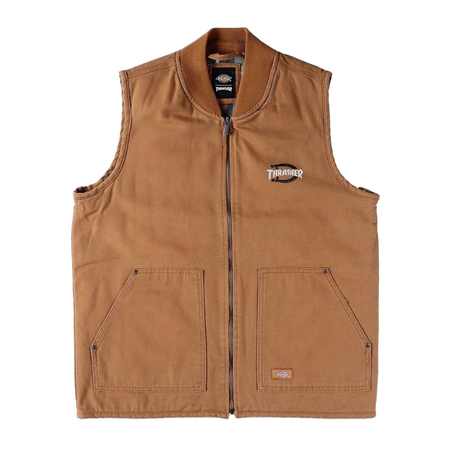 Chaleco Dickies X Thrasher Vest Brown Duck