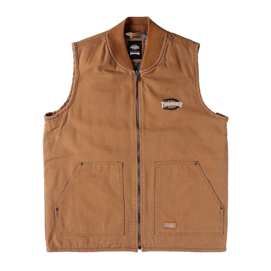 Chaleco Dickies X Thrasher Vest Brown Duck
