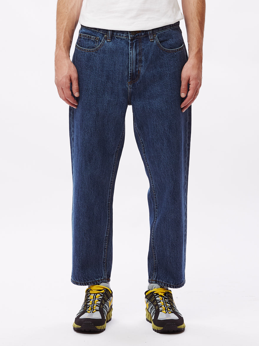 OBEY BENDER 90'S DENIM STONE WASH INDIGO