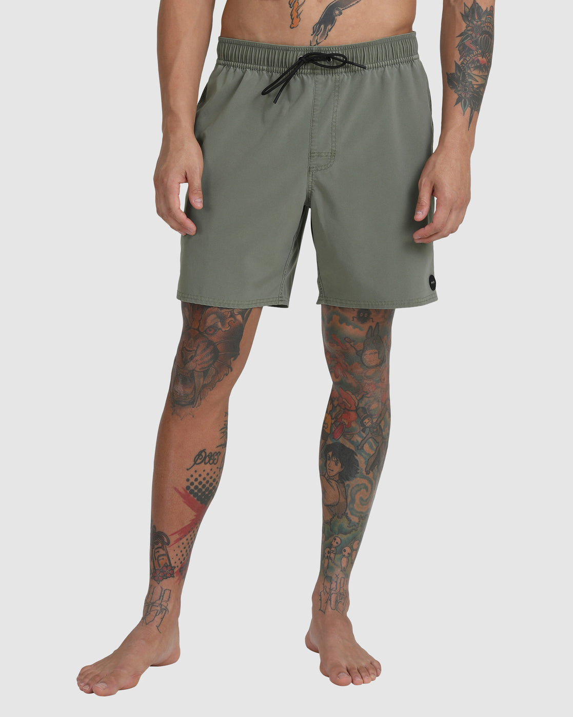 RVCA VA PIGMENT SHORT ELÁSTICO VERDE