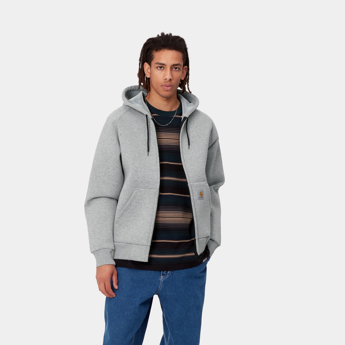 CARHARTT WIP CAR-LUX SUDADERA JACKET GRIS