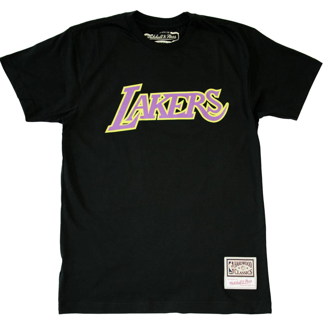 Los Angeles Lakers Neon Logo Mitchell & Ness NBA (Negro)